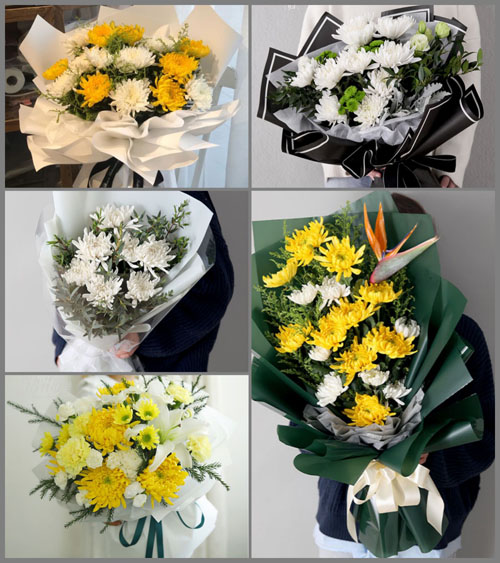 广东湛江市吴川市长岐镇肖山村白事花束代送